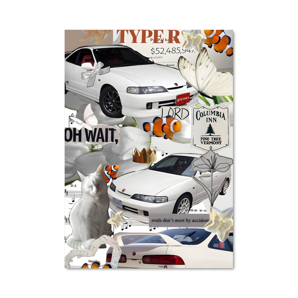 Poster Fleurs et Vitesse